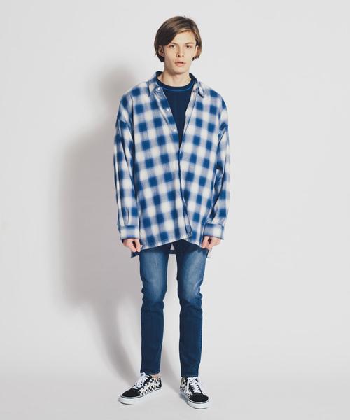 MONKEY TIME（モンキータイム）の「【店舗限定】＜monkey time＞ SHAVING ST DENIM JGGS/スキニーデニム（デニムパンツ・メンズ・ネイビー/ライトブルー/コバルトブルー・SMALL/MEDIUM/X-LARGE/LARGE）」の7枚目の写真