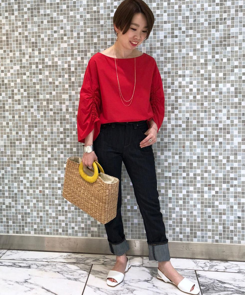 RIVE DROITE（リヴドロワ）の「バクアンクリ手バッグ（かごバッグ・レディース・イエロー/ブラック・FREE）」の9枚目の写真