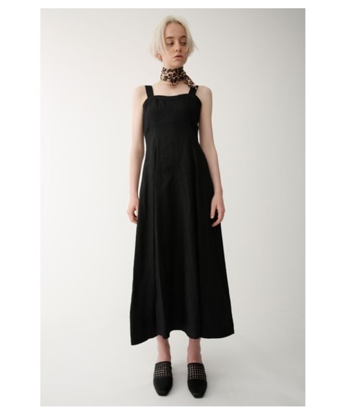 MOUSSY（マウジー）の「CAMI LONG DRESS（ワンピース・レディース・ブラック/レッド/ライトカーキ・1/2）」の2枚目の写真