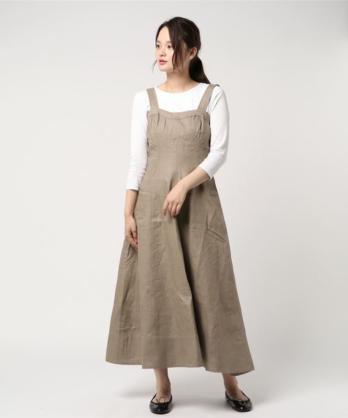 MOUSSY（マウジー）の「CAMI LONG DRESS（ワンピース・レディース・ブラック/レッド/ライトカーキ・1/2）」の7枚目の写真