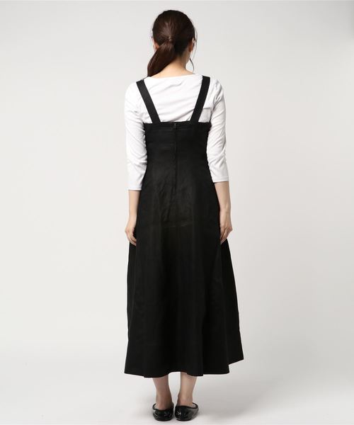 MOUSSY（マウジー）の「CAMI LONG DRESS（ワンピース・レディース・ブラック/レッド/ライトカーキ・1/2）」の5枚目の写真