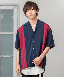 MinoriTY | シルクポリオープンカラーシャツ　開襟シャツ(シャツ/ブラウス)