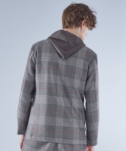 ABAHOUSE（アバハウス）の「【セットアップ対応】ウールチェック2ボタンダブルジャケット（テーラードジャケット・メンズ・ベージュ・46/48）」の4枚目の写真