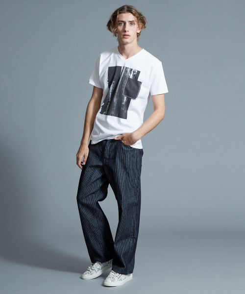 5351 POUR LES HOMMES（ゴーサンゴーイチプールオム）の「コールワイドデニムパンツ（その他パンツ・メンズ・インディゴブルー・44/46/48）」の4枚目の写真