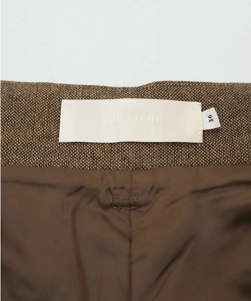 TODAYFUL（トゥデイフル）の「ツイードテーパードパンツ（その他パンツ・レディース・ブラウン/ネイビー・36inch/38inch）」の18枚目の写真
