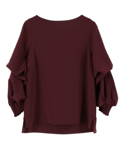 UR'S（ユアーズ）の「2WAYｽﾘｰﾌﾞﾌﾞﾗｳｽ（シャツ/ブラウス・レディース・アイボリー/ブラック/ライトブラウン/ワイン/ライトグレー/ブラック系その他/ベージュ/ライトグリーン/グレイッシュベージュ/ホワイト系その他・S/M/L）」の10枚目の写真