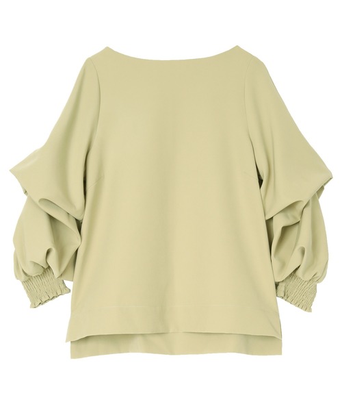 UR'S（ユアーズ）の「2WAYｽﾘｰﾌﾞﾌﾞﾗｳｽ（シャツ/ブラウス・レディース・アイボリー/ブラック/ライトブラウン/ワイン/ライトグレー/ブラック系その他/ベージュ/ライトグリーン/グレイッシュベージュ/ホワイト系その他・S/M/L）」の9枚目の写真