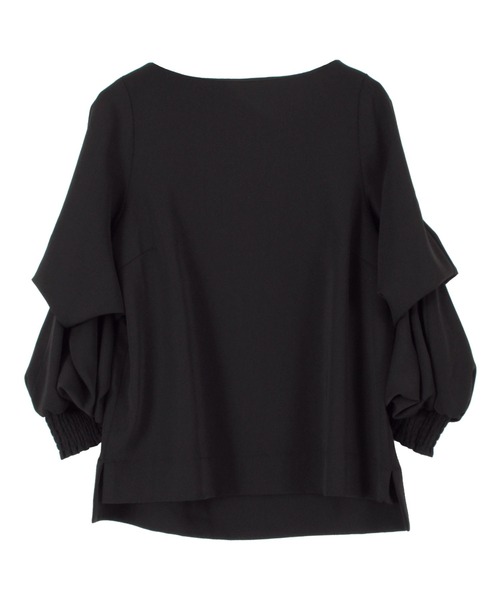 UR'S（ユアーズ）の「2WAYｽﾘｰﾌﾞﾌﾞﾗｳｽ（シャツ/ブラウス・レディース・アイボリー/ブラック/ライトブラウン/ワイン/ライトグレー/ブラック系その他/ベージュ/ライトグリーン/グレイッシュベージュ/ホワイト系その他・S/M/L）」の4枚目の写真