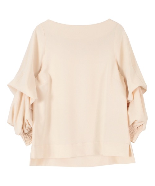 UR'S（ユアーズ）の「2WAYｽﾘｰﾌﾞﾌﾞﾗｳｽ（シャツ/ブラウス・レディース・アイボリー/ブラック/ライトブラウン/ワイン/ライトグレー/ブラック系その他/ベージュ/ライトグリーン/グレイッシュベージュ/ホワイト系その他・S/M/L）」の12枚目の写真