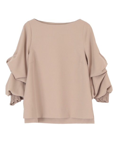 UR'S（ユアーズ）の「2WAYｽﾘｰﾌﾞﾌﾞﾗｳｽ（シャツ/ブラウス・レディース・アイボリー/ブラック/ライトブラウン/ワイン/ライトグレー/ブラック系その他/ベージュ/ライトグリーン/グレイッシュベージュ/ホワイト系その他・S/M/L）」の14枚目の写真