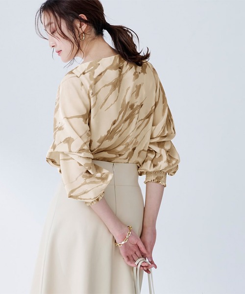 UR'S（ユアーズ）の「2WAYｽﾘｰﾌﾞﾌﾞﾗｳｽ（シャツ/ブラウス・レディース・アイボリー/ブラック/ライトブラウン/ワイン/ライトグレー/ブラック系その他/ベージュ/ライトグリーン/グレイッシュベージュ/ホワイト系その他・S/M/L）」の16枚目の写真