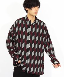 ８(eight) | ストライプ ビッグシャツ 総柄シャツ オープンカラーシャツ(シャツ/ブラウス)