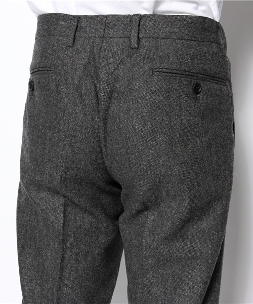 green label relaxing（グリーンレーベルリラクシング）の「□H/SPUN SLIM NOPパンツ（スラックス・メンズ・ダークグレー/ブラウン/ワインレッド/オリーブ/ネイビー・X-SMALL/SMALL/MEDIUM/LARGE/X-LARGE）」の9枚目の写真