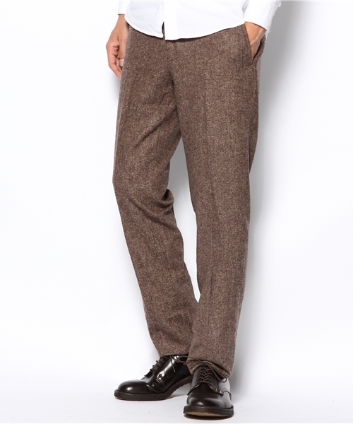 green label relaxing（グリーンレーベルリラクシング）の「□H/SPUN SLIM NOPパンツ（スラックス・メンズ・ダークグレー/ブラウン/ワインレッド/オリーブ/ネイビー・X-SMALL/SMALL/MEDIUM/LARGE/X-LARGE）」の15枚目の写真