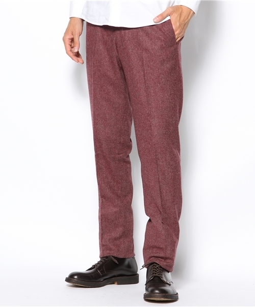 green label relaxing（グリーンレーベルリラクシング）の「□H/SPUN SLIM NOPパンツ（スラックス・メンズ・ダークグレー/ブラウン/ワインレッド/オリーブ/ネイビー・X-SMALL/SMALL/MEDIUM/LARGE/X-LARGE）」の18枚目の写真
