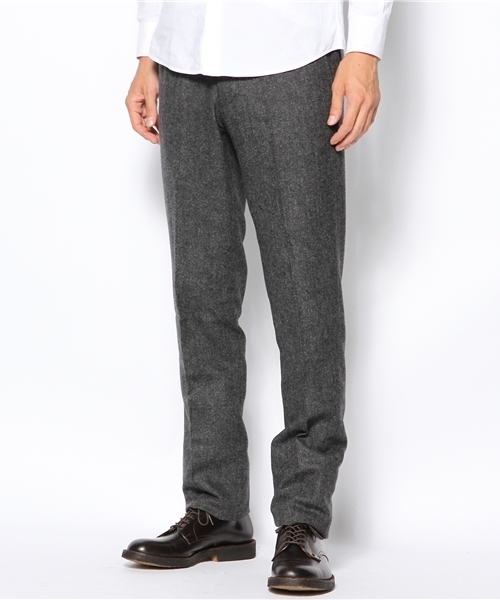 green label relaxing（グリーンレーベルリラクシング）の「□H/SPUN SLIM NOPパンツ（スラックス・メンズ・ダークグレー/ブラウン/ワインレッド/オリーブ/ネイビー・X-SMALL/SMALL/MEDIUM/LARGE/X-LARGE）」の19枚目の写真