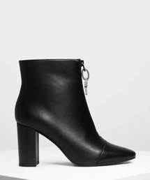 ジッパー カーフブーツ / Zipper Calf Boots
