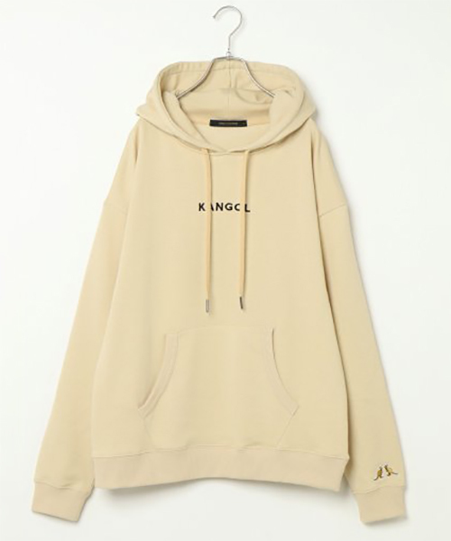 KANGOL(カンゴール)の「別注 KANGOL カンゴール ワイドシルエットパーカー(パーカー・メンズ・ホワイト/ブラック/ベージュ・M/L)」の10枚目の写真