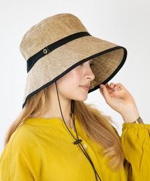 14+（イチヨンプラス）の「紐付きポリジュートUVハット（ハット）」