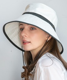 14+（イチヨンプラス）の「紐付きポリジュートUVハット（ハット）」