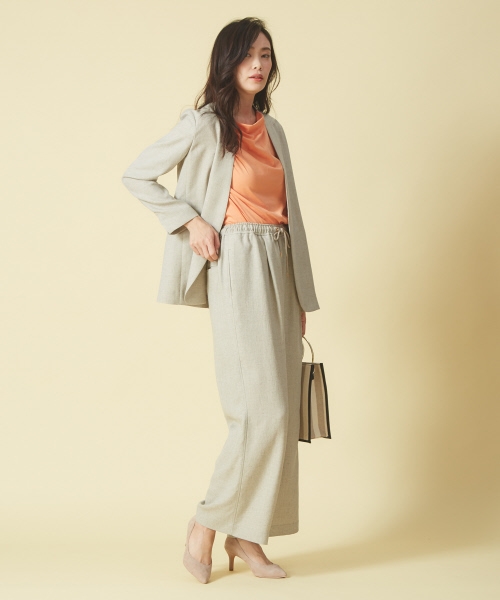 qualite（カリテ）の「リネンライクイージーパンツ（その他パンツ・レディース・ベージュ/ネイビー・40/38/36）」の14枚目の写真