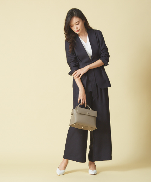 qualite（カリテ）の「リネンライクイージーパンツ（その他パンツ・レディース・ベージュ/ネイビー・40/38/36）」の19枚目の写真