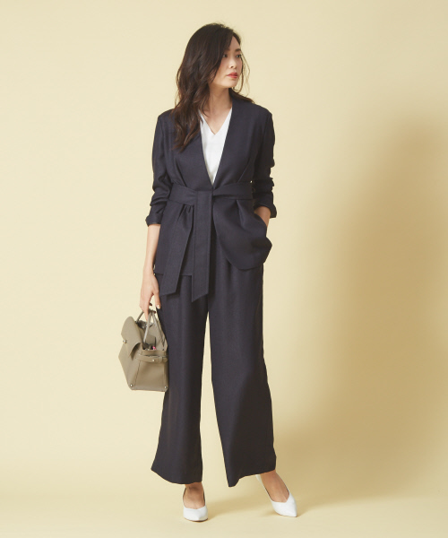qualite（カリテ）の「リネンライクイージーパンツ（その他パンツ・レディース・ベージュ/ネイビー・40/38/36）」の20枚目の写真