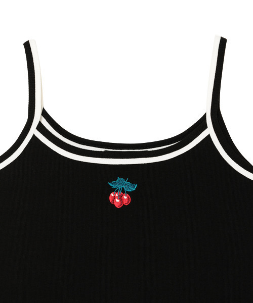 Candy Stripper（キャンディストリッパー）の「CHERRY キャミソール（キャミソール・レディース・ブラック/ライトブルー/パープル/ピンク・2）」の5枚目の写真
