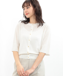 RAMIE SOLO クルーネックカーディガン