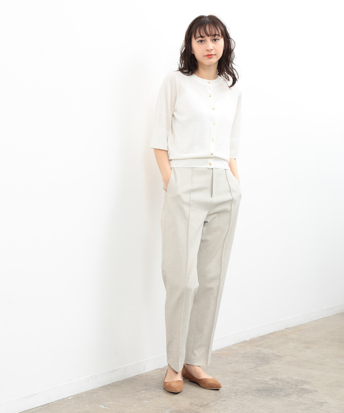 SALON adam et rope'(サロン アダム エ ロペ)の「RAMIE SOLO クルーネックカーディガン(カーディガン/ボレロ・レディース・レッド/ダークブラウン/ホワイト・FREE)」の17枚目の写真