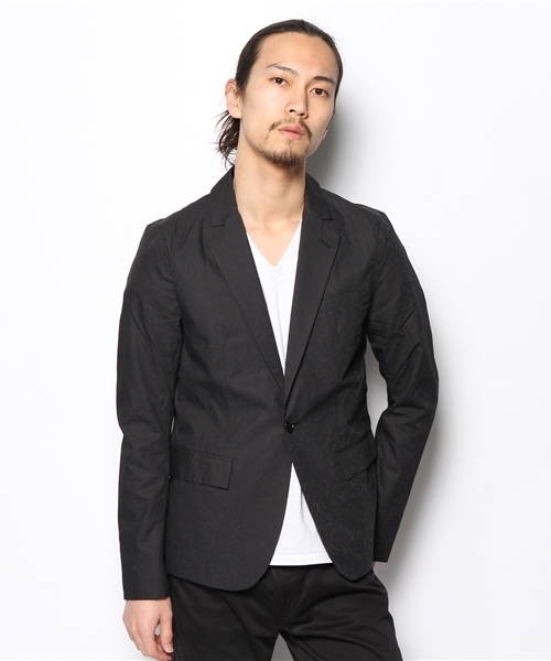 Lui's(ルイス)の「Lui's 柄ジャケット(テーラードジャケット・メンズ・ネイビー/ブラック・SMALL/MEDIUM)」の3枚目の写真