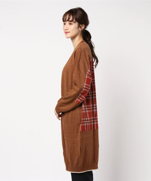 FRAPBOIS（フラボア）の「ネルニット（カーディガン/ボレロ・レディース・ブラウン系その他/グリーン系その他・1）」の3枚目の写真