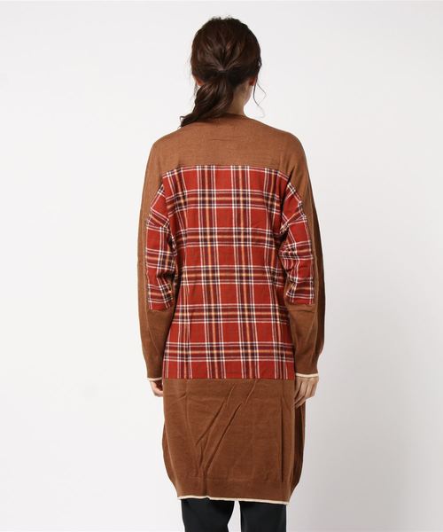 FRAPBOIS（フラボア）の「ネルニット（カーディガン/ボレロ・レディース・ブラウン系その他/グリーン系その他・1）」の4枚目の写真