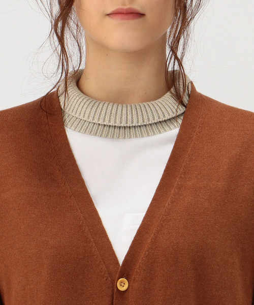 FRAPBOIS（フラボア）の「ネルニット（カーディガン/ボレロ・レディース・ブラウン系その他/グリーン系その他・1）」の8枚目の写真