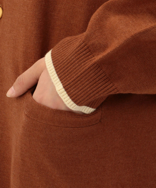 FRAPBOIS（フラボア）の「ネルニット（カーディガン/ボレロ・レディース・ブラウン系その他/グリーン系その他・1）」の10枚目の写真