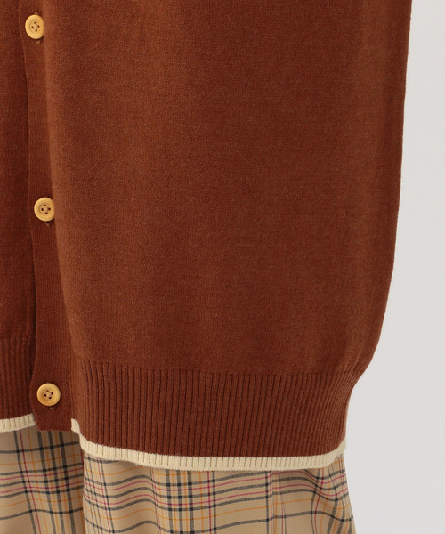 FRAPBOIS（フラボア）の「ネルニット（カーディガン/ボレロ・レディース・ブラウン系その他/グリーン系その他・1）」の11枚目の写真