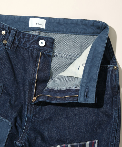 FURFUR（ファーファー）の「パッチワークデニムパンツ（デニムパンツ・レディース・アイボリー/インディゴブルー/ライトブルー・36/34/38）」の9枚目の写真