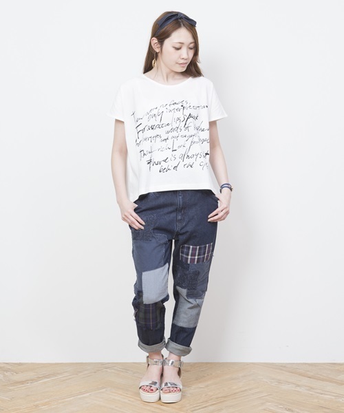 FURFUR（ファーファー）の「パッチワークデニムパンツ（デニムパンツ・レディース・アイボリー/インディゴブルー/ライトブルー・36/34/38）」の17枚目の写真