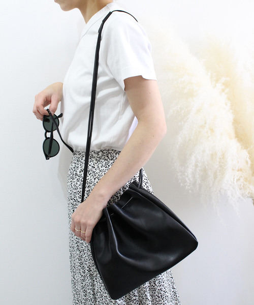 c.u.l（シーユーエル）の「【chuclla】巾着バッグ ショルダー バッグ 鞄 cha128（ショルダーバッグ・レディース・サンドベージュ/ブラック/タン・FREE）」の17枚目の写真