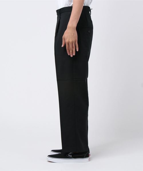 Magine(マージン)の「【Magine】T/R TWILLSTRETCH 1TUCK WIDE CROPPED PANTS:T/R ツイル ストレッチ ワンタック ワイド クロップドパンツ(スラックス・メンズ・ブラック/ベージュ/ネイビー・44/46/48)」の4枚目の写真