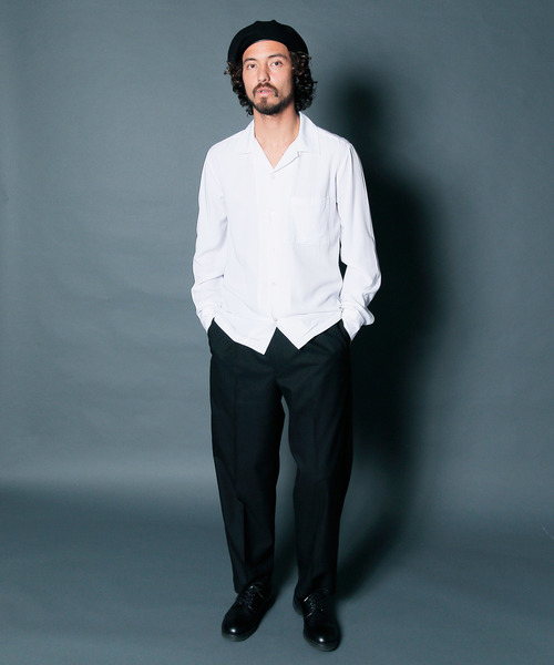 Magine(マージン)の「【Magine】T/R TWILLSTRETCH 1TUCK WIDE CROPPED PANTS:T/R ツイル ストレッチ ワンタック ワイド クロップドパンツ(スラックス・メンズ・ブラック/ベージュ/ネイビー・44/46/48)」の6枚目の写真