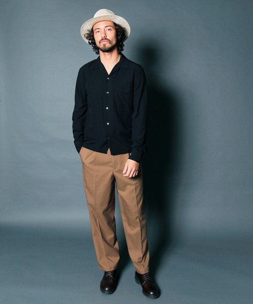 Magine(マージン)の「【Magine】T/R TWILLSTRETCH 1TUCK WIDE CROPPED PANTS:T/R ツイル ストレッチ ワンタック ワイド クロップドパンツ(スラックス・メンズ・ブラック/ベージュ/ネイビー・44/46/48)」の7枚目の写真