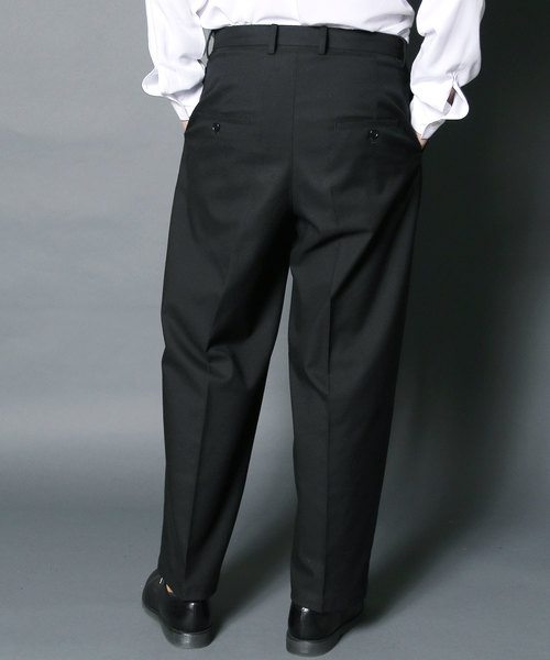 Magine(マージン)の「【Magine】T/R TWILLSTRETCH 1TUCK WIDE CROPPED PANTS:T/R ツイル ストレッチ ワンタック ワイド クロップドパンツ(スラックス・メンズ・ブラック/ベージュ/ネイビー・44/46/48)」の10枚目の写真