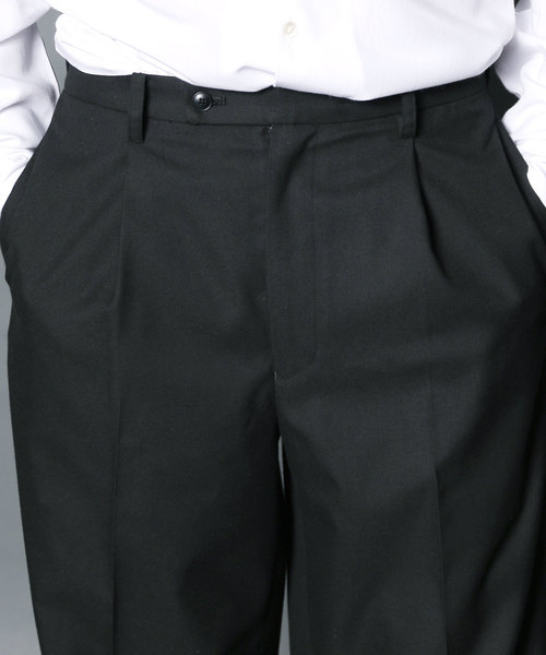 Magine(マージン)の「【Magine】T/R TWILLSTRETCH 1TUCK WIDE CROPPED PANTS:T/R ツイル ストレッチ ワンタック ワイド クロップドパンツ(スラックス・メンズ・ブラック/ベージュ/ネイビー・44/46/48)」の12枚目の写真