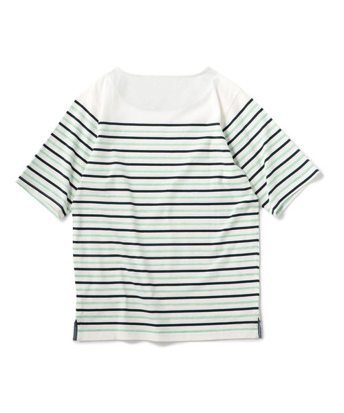 SHIPS（シップス）の「SU: アーバン ボーダー ショートスリーブ TEE（Tシャツ/カットソー・メンズ・ネイビー/ブラック/ベージュ/グリーン・LARGE/SMALL/MEDIUM）」の17枚目の写真