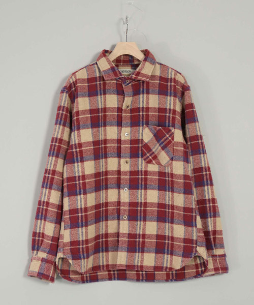 Omnigod Mens Mens オムニゴッド ネルチェックスプレッドカラーシャツ Tシャツ トップス カットソー Omnigod オムニゴッド のファッション Omnigod Mens Mens オムニゴッド ネルチェックスプレッドカラーシャツ Tシャツ トップス カットソー Omnigod オムニゴッド のファッション