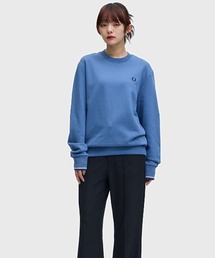 フレッドペリー　スエット　ブルー FRED PERRY｜フレッドペリーのスウェット（ブルー・ネイビー/青色系