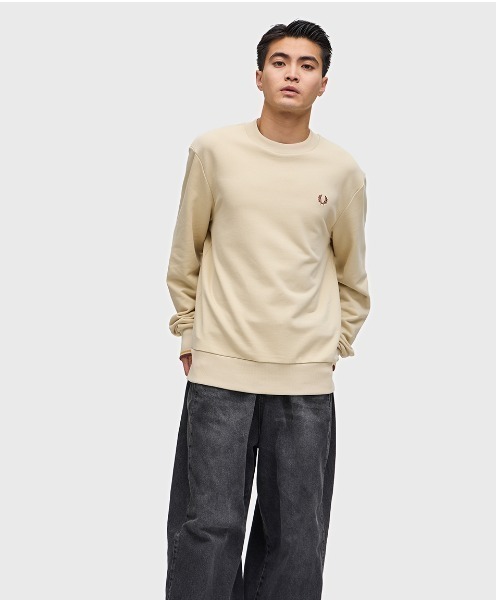 【セール】Crew Neck Sweatshirt／フレッドペリースウェット（スウェット）｜FRED PERRY（フレッドペリー）
