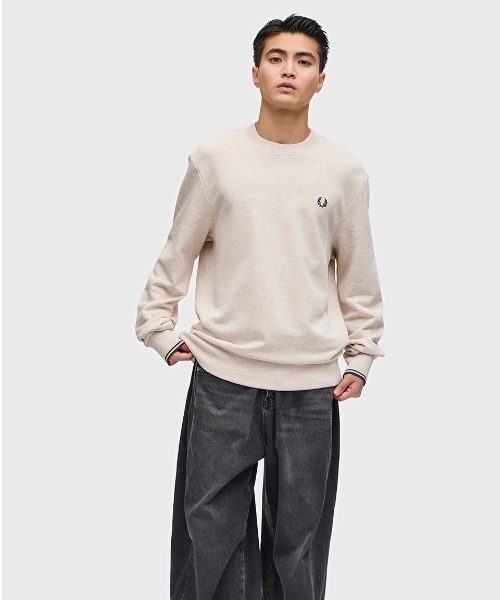【セール】Crew Neck Sweatshirt／フレッドペリースウェット（スウェット）｜FRED PERRY（フレッドペリー）