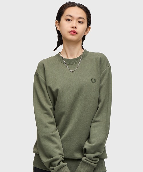 【セール】Crew Neck Sweatshirt／フレッドペリースウェット（スウェット）｜FRED PERRY（フレッドペリー）